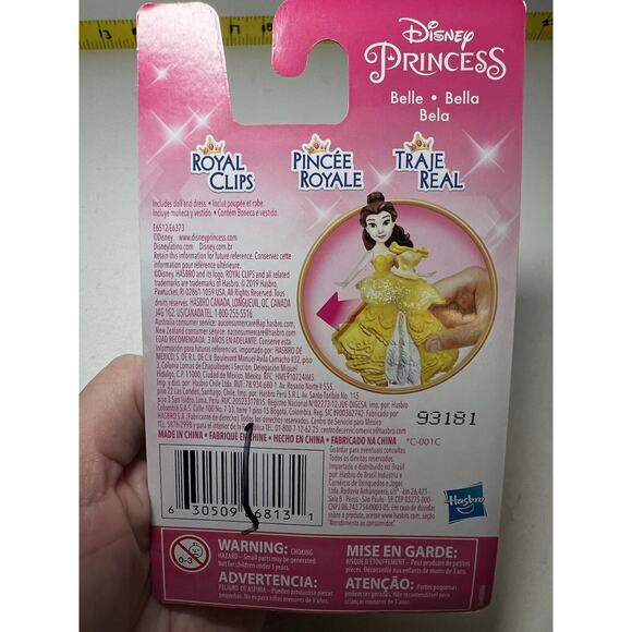 NEW Disney Princess Belle Royal Clips Clip-on Dress Beauty & The Beast Hasbro - Picture 5 of 8